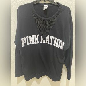 Victoria’s Secret PINK Nation black sweatshirt medium